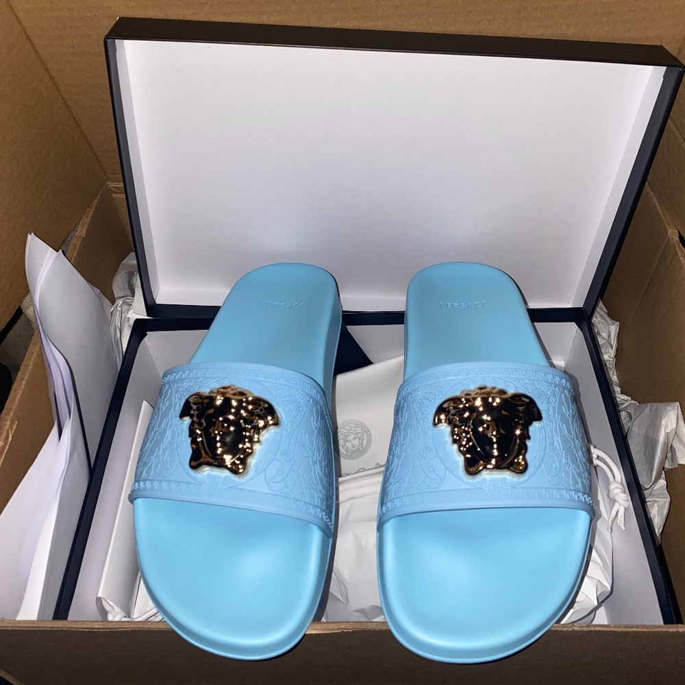 Brand new authentic Versace slides